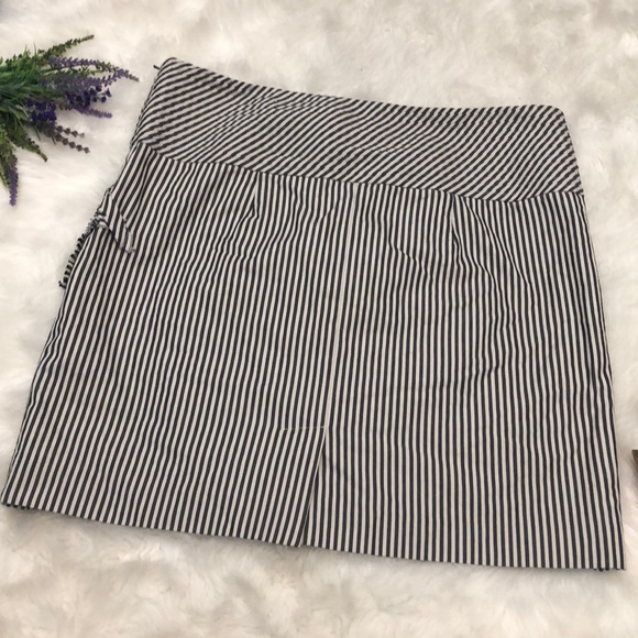 NEW Anthropologie Engineer Striped Pleated Skirt - Picture 8 of 9